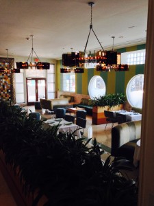 The Hotel's lobby dining area