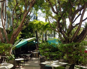 Outdoor eating area