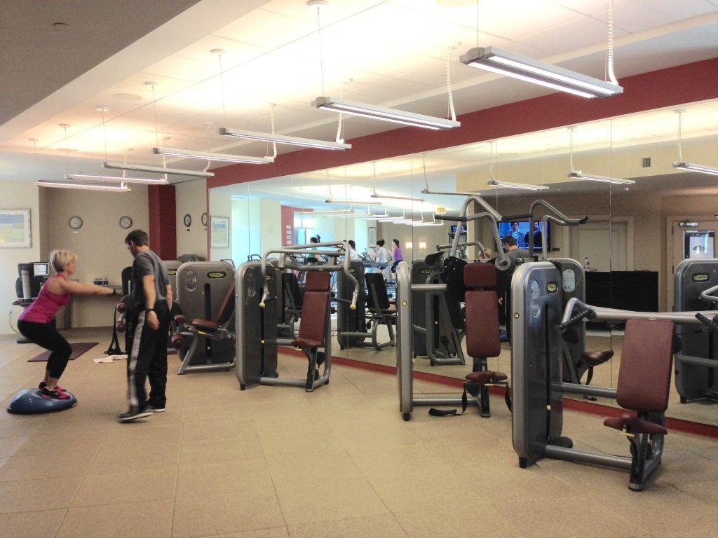 Fitness center at the Spa at Mandarin Oriental