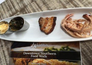 Southern food walk tour in Downtown Atlanta! Visit historic areas in Atlanta while dining on southern food specialties such as fried chicken, BBQ and banana pudding!