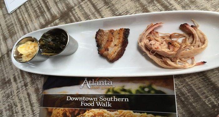 Southern food walk tour in Downtown Atlanta! Visit historic areas in Atlanta while dining on southern food specialties such as fried chicken, BBQ and banana pudding!