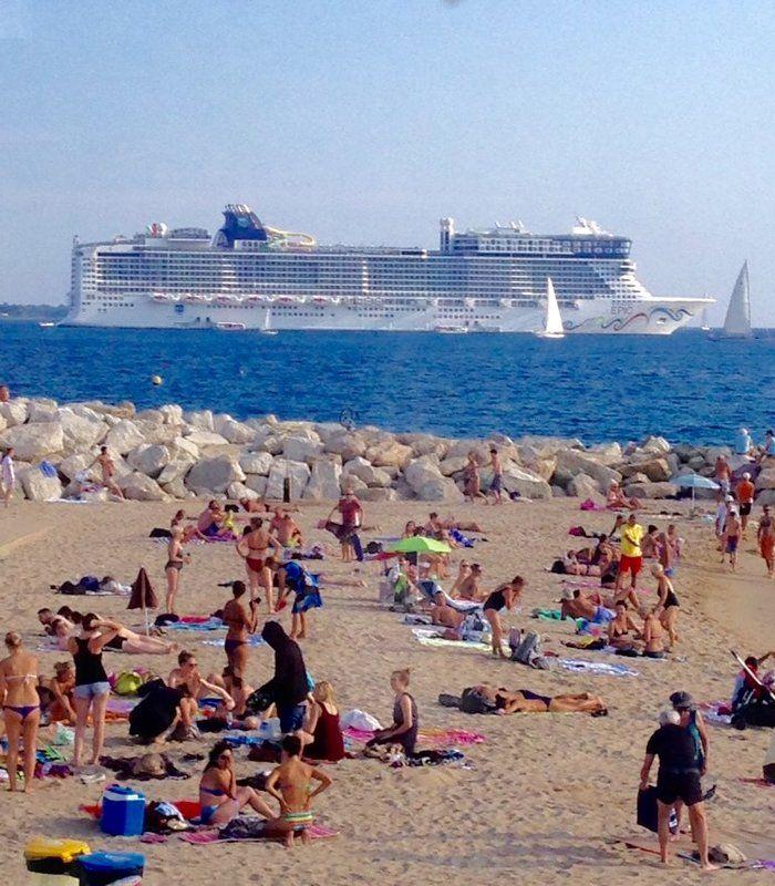 Norwegian Epic docked in Cannes France