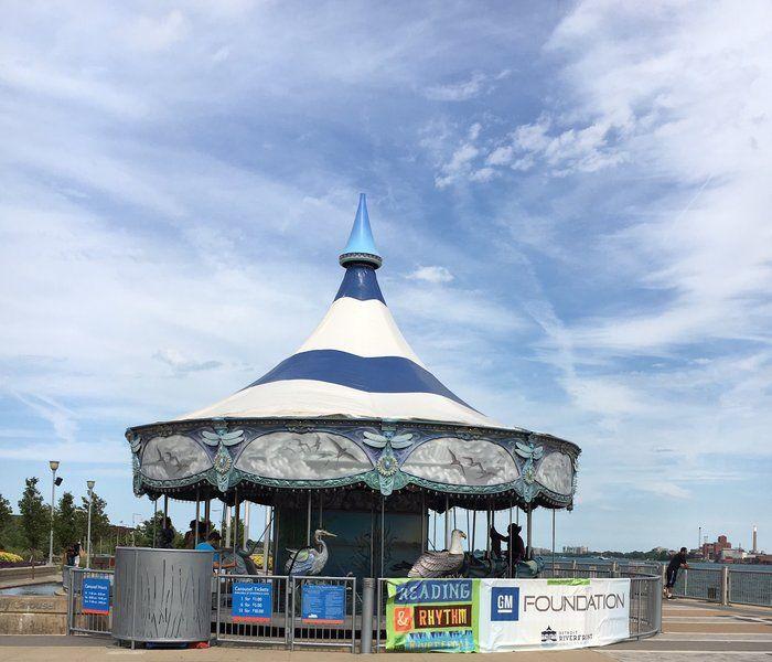 The Carousel at Rivard Park on the Detroit Riverwalk