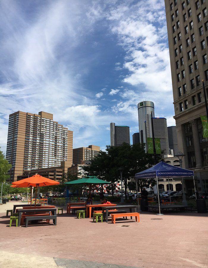 Cadillac Square at Campus Martius Park