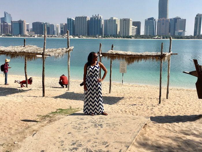 woman on beach in Heritage Village