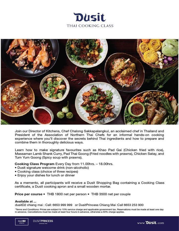 Dusit Thai Cooking Class in Chiang Mai Thailand! 