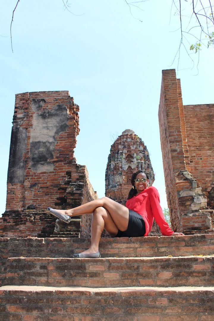 ruins at Wat Mahathat Temple of the Great Relic in Ayutthaya