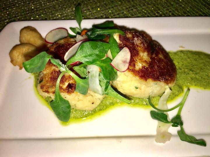 Crab Cake appetizer at Sheerwater Restaurant