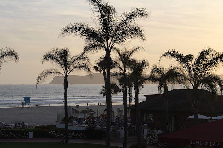 sunset on the beach