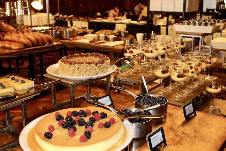 The dessert table at The Crown Room