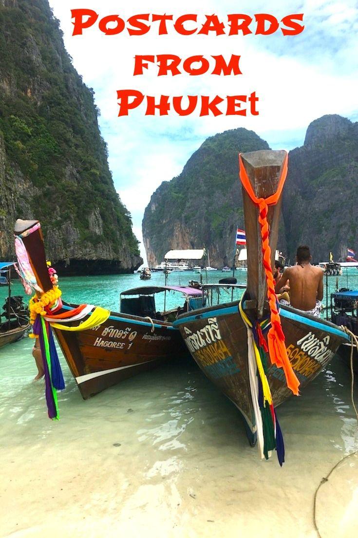 Postcards from Phuket Thailand! Scenic pictures of Siray Bay, Phuket Town, Phi Phi Islands and Patong Beach!