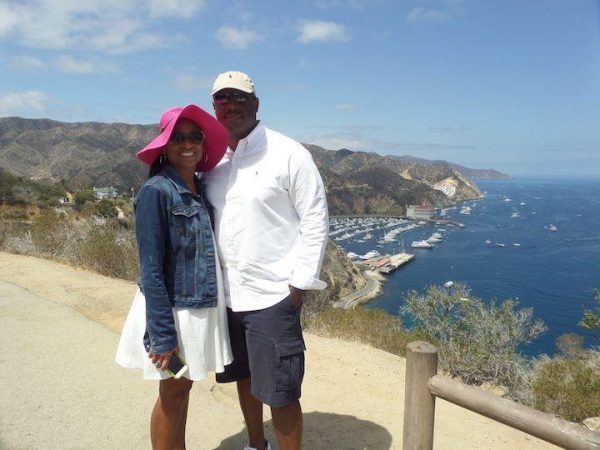 view from the hills on catalina island