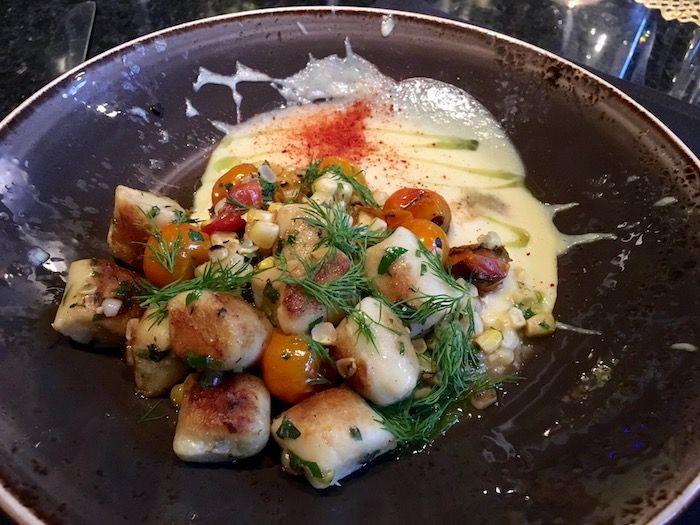 The vegetarian gnocchi