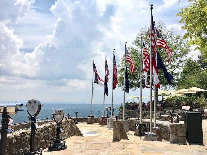 Flags at Lookout Mountain