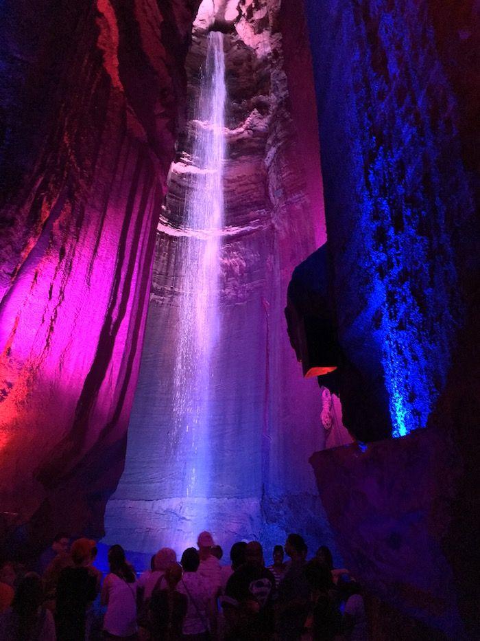 Waterfall at Ruby Falls