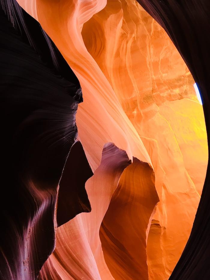 majestic canyon walls at lower antelope canyon