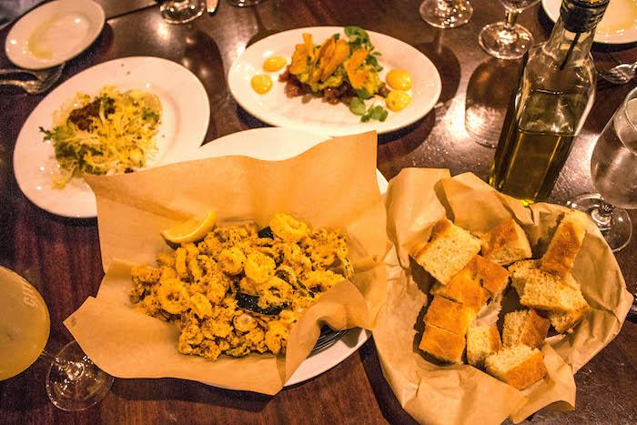 A sampling of appetizers at City Cellar