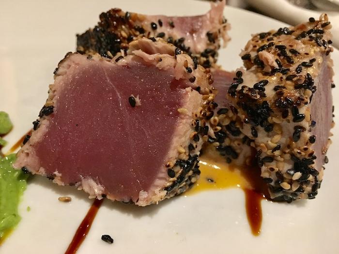 Ahi Tuna dish at City Cellar