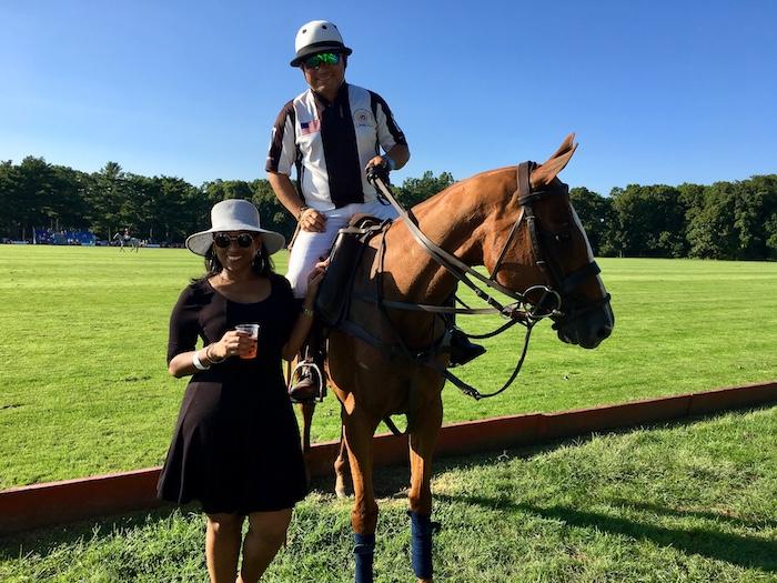 polo referee on horse