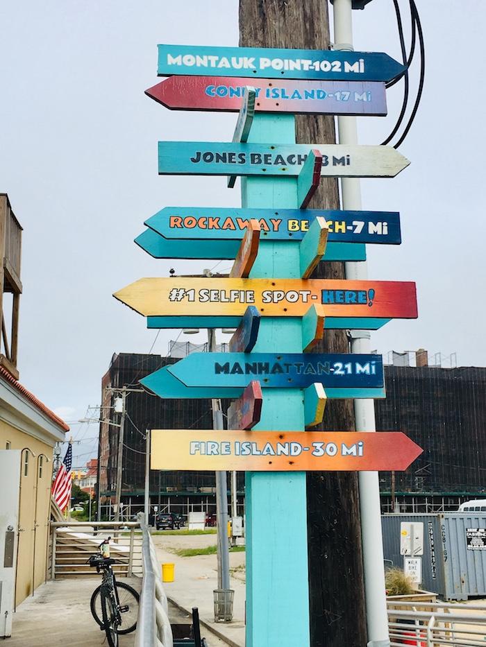 sign at Long Beach boardwalk