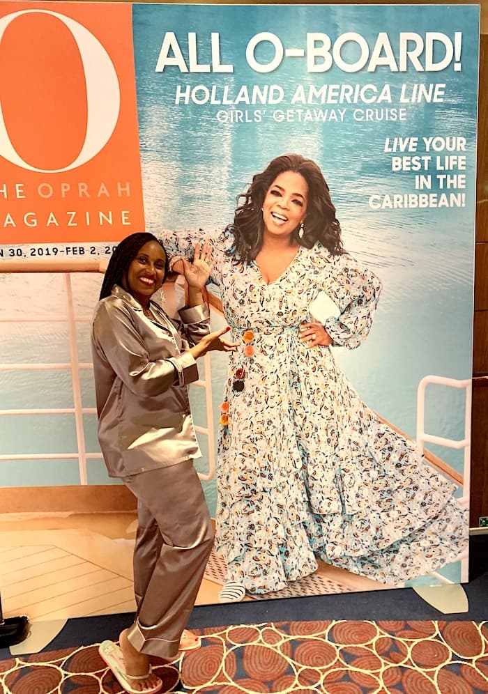 oprah's girls' getaway cruise, O the oprah magazine, Oprah winfrey, cruising the caribbean, half moon cay, nieuw statendam, girls getaway, cruise, first-time cruisers, gayle king, holland america cruise line