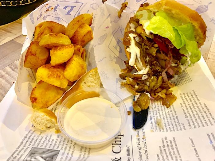 Gyro with fries