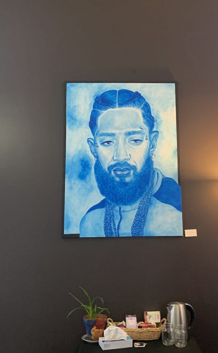 painting of Nipsey Hussle by Jenny Pickens