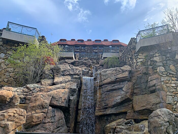 Entrance to the luxury spa at the Omni Grove Park Inn