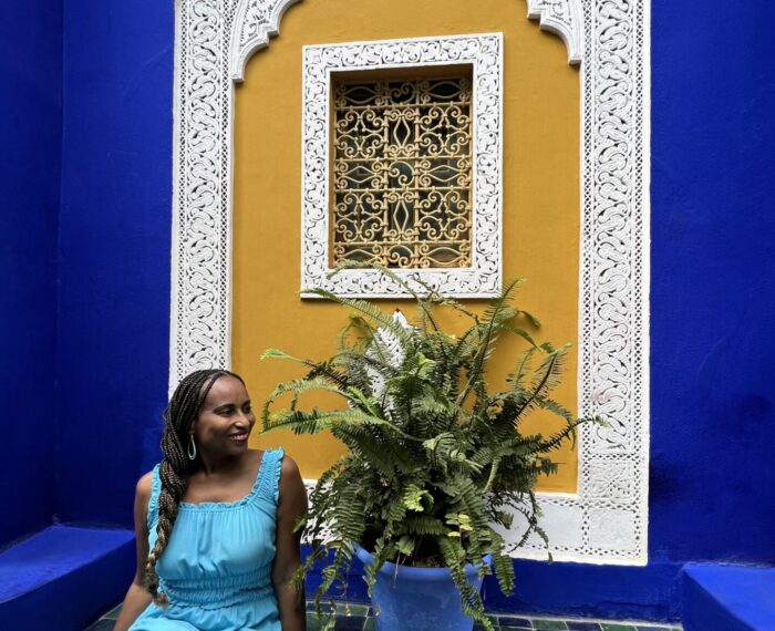 Nadeen at Majorelle Jardin