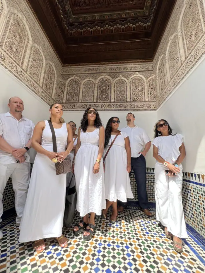 sachin and babi light blue dress Marrakech vibes  Dress code du soir : noir touche de dor  @clubmedmarrakech  #clubmed #marrakech
