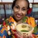 Nadeen White in Japan at a Japanese tea ceremony in Kyoto